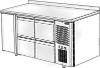 Стол холодильный Polair TM3GN-022-G 