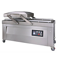 Упаковщик двухкамерный Hualian Machinery HVC-720S/2B SS (нерж., обрезка, 380В)