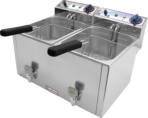 Фритюрница электрическая BECKERS FR 10+10 LT
